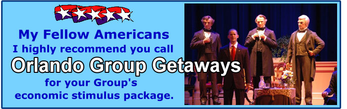 My fellow Americans, I recommend you call Orlando Group Getaways for your group’s stimulus package.